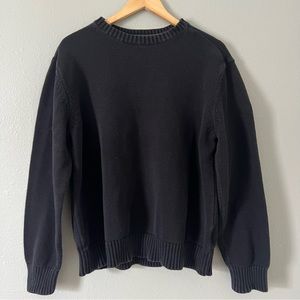 Oversized Cozy Black Sweater